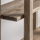 Estantería de madera de olmo en color marrón claro – detalle