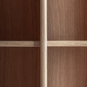 Estantería de madera de roble en color marrón – detalle