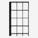Estantería de madera de roble y mármol en color negro – 123 x 40 x 210 cm
