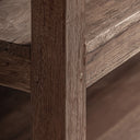 Estantería de madera recuperada en color marrón 122 x 61 x 254 cm – detalle