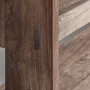 Estantería de madera recuperada en color marrón 170 x 44 x 208 cm – detalle