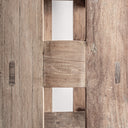 Estantería de madera recuperada en color marrón 170 x 44 x 208 cm – detalle