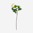 Flor artificial de plástico en color blanco de estilo clásico (pack de 12)
