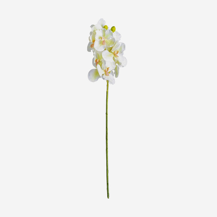 Flor artificial de plástico y poliéster en color blanco 1 x 76 cm (pack de 12)