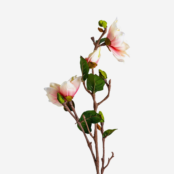 Flor artificial de plástico y poliéster en color blanco 20 x 70 cm (pack de 12)