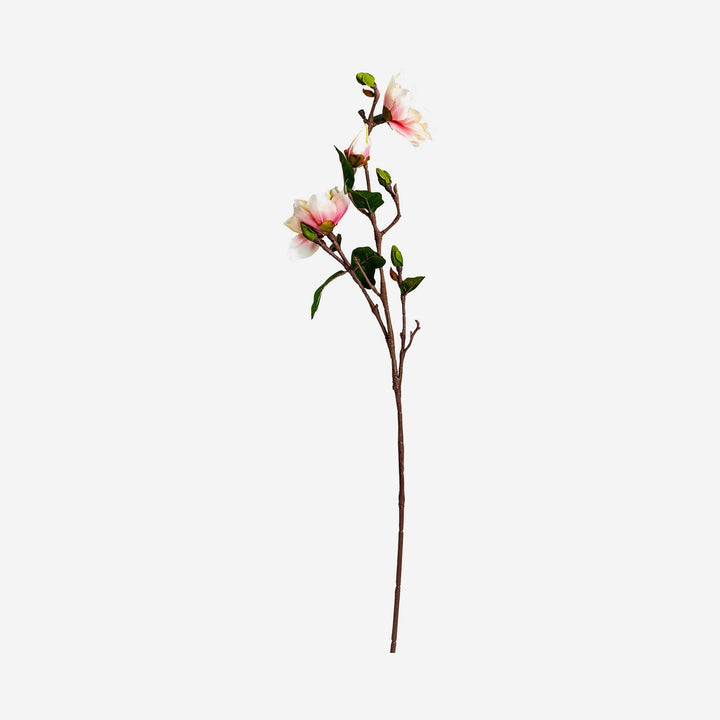 Flor artificial de plástico y poliéster en color blanco 20 x 70 cm (pack de 12)