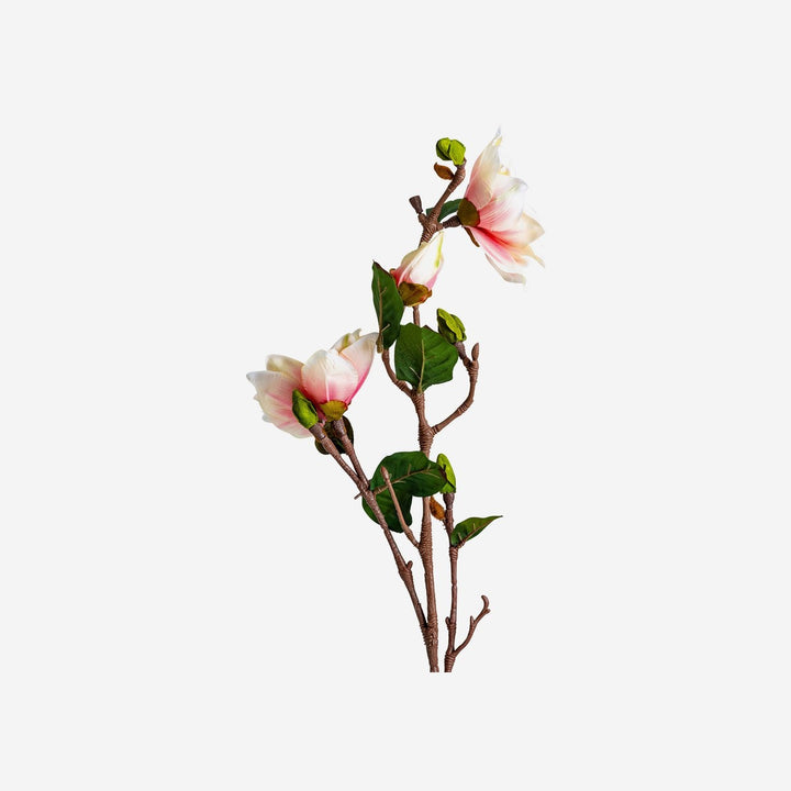 Flor artificial de plástico y poliéster en color blanco 20 x 70 cm (pack de 12)
