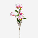 Flor artificial de plástico y poliéster en color rosa (pack de 12)