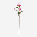 Flor artificial de plástico y poliéster en color rosa (pack de 12)