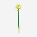 Flor artificial de plástico y poliéster (pack de 12) – Blanco