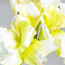 Flor artificial de plástico y poliéster (pack de 12) – Blanco – detalle