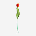 Flor artificial de plástico y poliéster (pack de 24) – Naranja