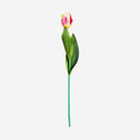 Flor artificial de plástico y poliéster (pack de 24) – Rosa