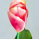 Flor artificial de plástico y poliéster (pack de 24) – Rosa – detalle