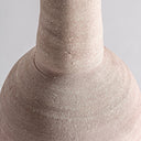 Jarrón de arcilla en color crema – detalle