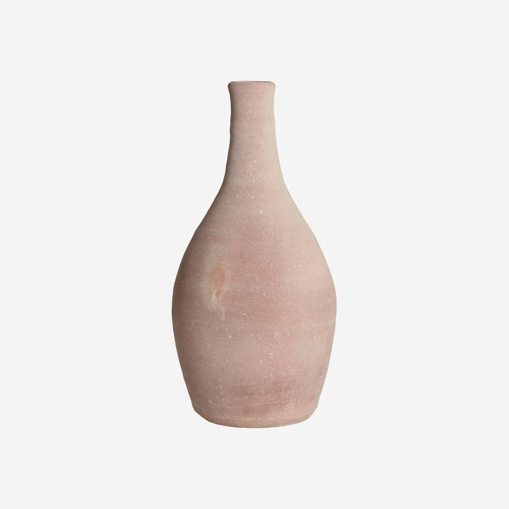Jarrón de arcilla en tonos marrones 24 x 53 cm