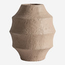 Jarrón de cemento y fibra de vidrio – Marrón claro