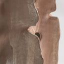Jarrón de cerámica en color marrón claro 27 x 58 cm – detalle