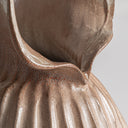 Jarrón de cerámica en color marrón claro 30 x 65 cm – detalle