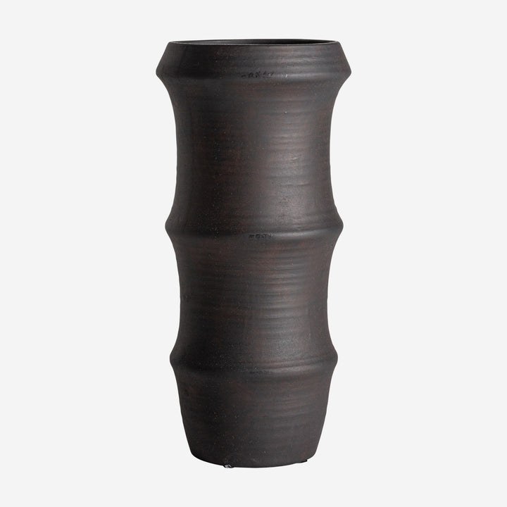 Jarrón de cerámica en color negro (pack de 2)