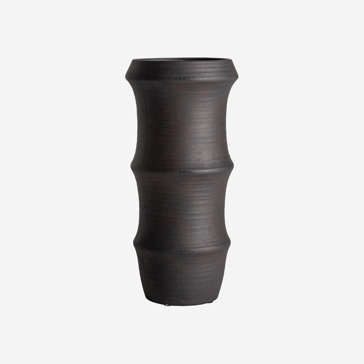 Jarrón de cerámica en color negro (pack de 2)