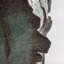 Jarrón de cerámica en color verde – detalle