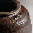 Jarrón de cerámica en tonos marrones 36 x 45 cm – detalle