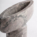 Jarrón de mármol en color gris 25 x 8 x 19 cm – detalle