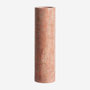Jarrón de mármol en color rosa palo 10 x 36 cm