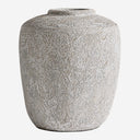 Jarrón de terracota en color gris 30 x 36 cm