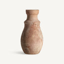 Jarrón de terracota en color marrón claro