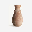 Jarrón de terracota en color marrón claro