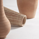 Jarrón de terracota en tonos marrones (juego de 3) – detalle