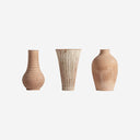 Jarrón de terracota en tonos marrones (juego de 3)