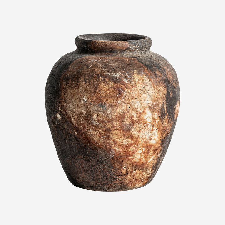 Jarrón de terracota multicolor 25 x 27 cm