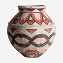 Jarrón de terracota multicolor 40 x 44 cm