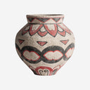 Jarrón de terracota multicolor 40 x 44 cm