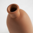 Jarrón de vidrio en color chocolate – detalle