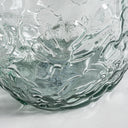 Jarrón de vidrio reciclado transparente – detalle