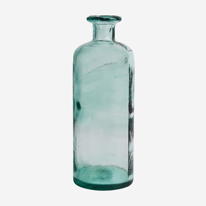 Jarrón de vidrio transparente 10 x 28 cm