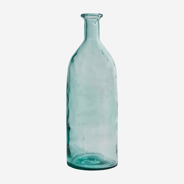 Jarrón de vidrio transparente 12 x 35 cm