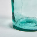 Jarrón de vidrio transparente 12 x 35 cm – detalle