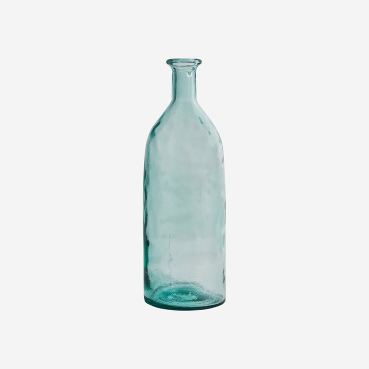 Jarrón de vidrio transparente 12 x 35 cm