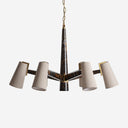 Lámpara colgante 97 x 58 cm – Tonos oscuros / Mármol y hierro