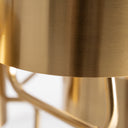 Lámpara colgante de acero en color dorado – detalle