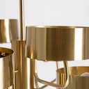 Lámpara colgante de acero en color dorado – detalle