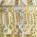 Lámpara colgante de algodón en color blanco 60 x 110 cm – detalle