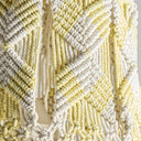 Lámpara colgante de algodón en color blanco 60 x 110 cm – detalle