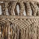 Lámpara colgante de algodón en color marrón 50 x 120 cm – detalle
