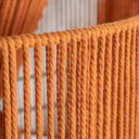 Lámpara colgante de algodón en color naranja – detalle